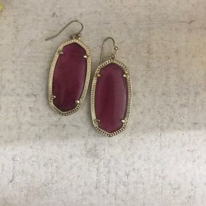 Maroon Kendra Scott earrings
